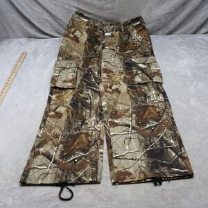 Realtree AP Pants Mens 36-38 L Realtree Camo Cargo Rugged Hunting Relaxed Fit